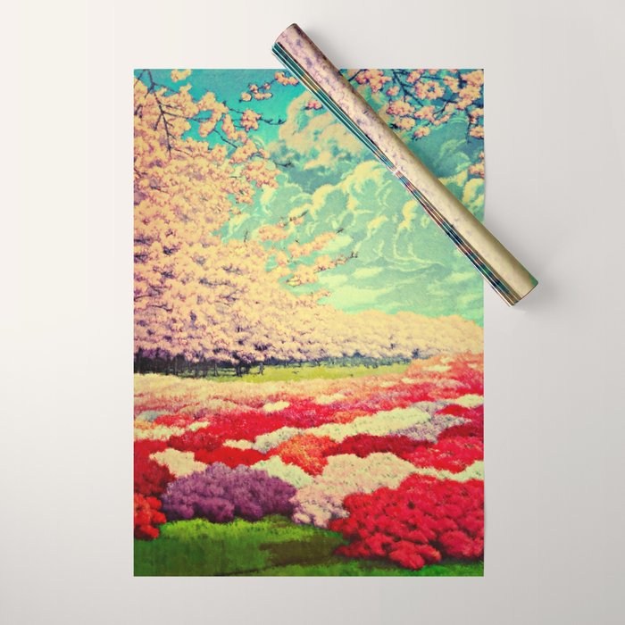  Impending Spring Storm - A Pink Welcome at Yaha - Nature Landscape Wrapping Paper Gallery Image 1