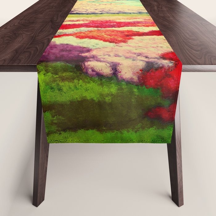  Impending Spring Storm - A Pink Welcome at Yaha - Nature Landscape Table Runner Gallery Image 1