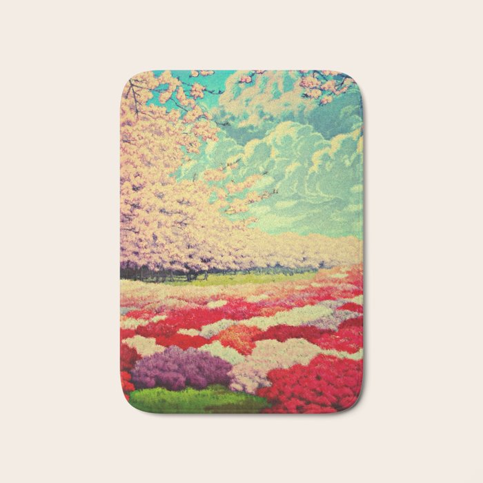  Impending Spring Storm - A Pink Welcome at Yaha - Nature Landscape Bath Mat Gallery Image 1