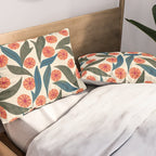 Ruby Floral Pillow Sham Gallery Image 2
