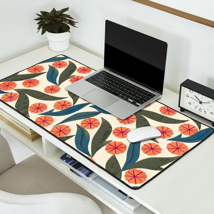 Ruby Floral Desk Mat Gallery Image 2