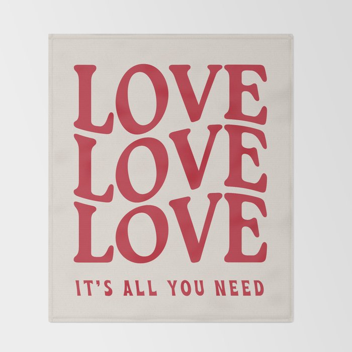 Love Love Love Throw Blanket Gallery Image 2