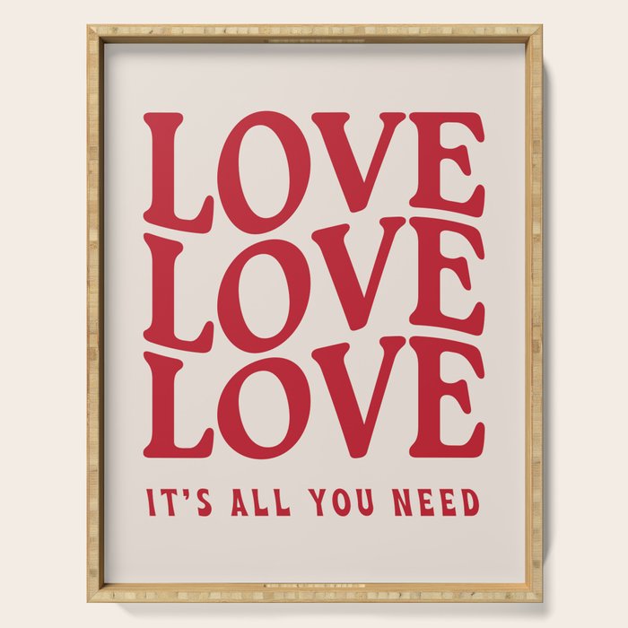 Love Love Love Serving Tray Gallery Image 1