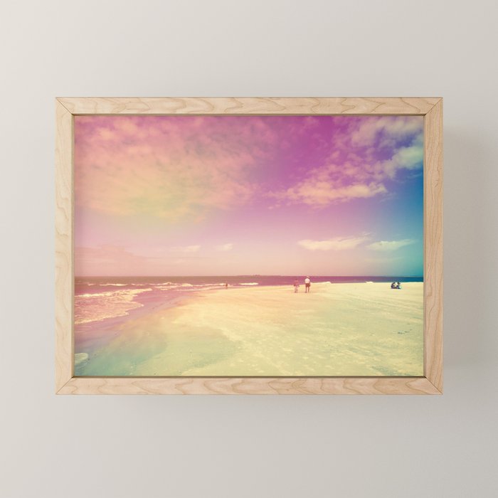 Dancing Waves, Floating Clouds Mini Art Print Gallery Image 1