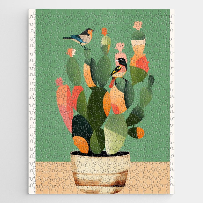 Cactus & Birds 3 Jigsaw Puzzle Gallery Image 1