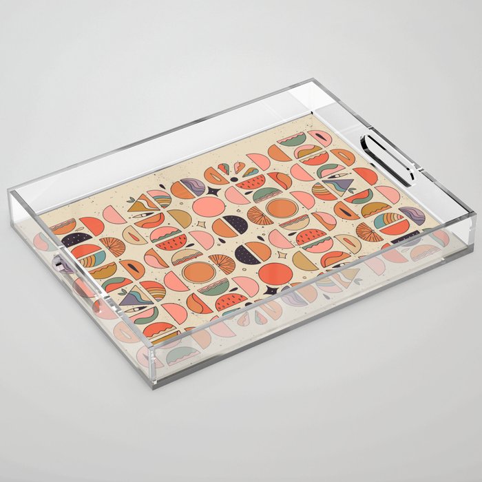 Retro Fruits Acrylic Tray Gallery Image 1