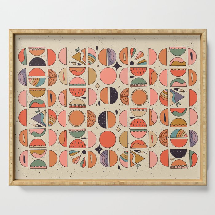 Retro Fruits Serving Tray Gallery Image 1