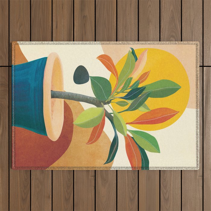 Colorful Branching Out 35 Outdoor Rug Gallery Image 1