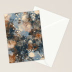 Earth watercolor splashes 2 Stationery Card Gallery Image 2