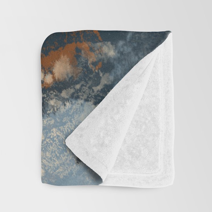Earth watercolor splashes 2 Throw Blanket Gallery Image 3