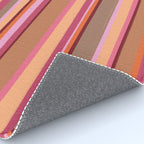 Sunday Morning Stripes Inspired by PANTONE 17 1230 Mocha Mousse Rug Gallery Image 4