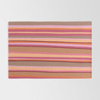 Sunday Morning Stripes Inspired by PANTONE 17 1230 Mocha Mousse Rug Gallery Image 2