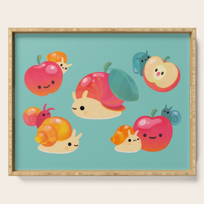 Apple snail Serving Tray Gallery Image 1