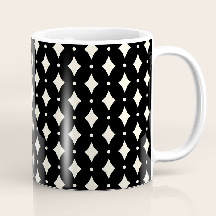 Vintage Stars IX Black and White Coffee Mug Gallery Image 1