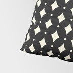 Vintage Stars IX Black and White Pillow Sham Gallery Image 4