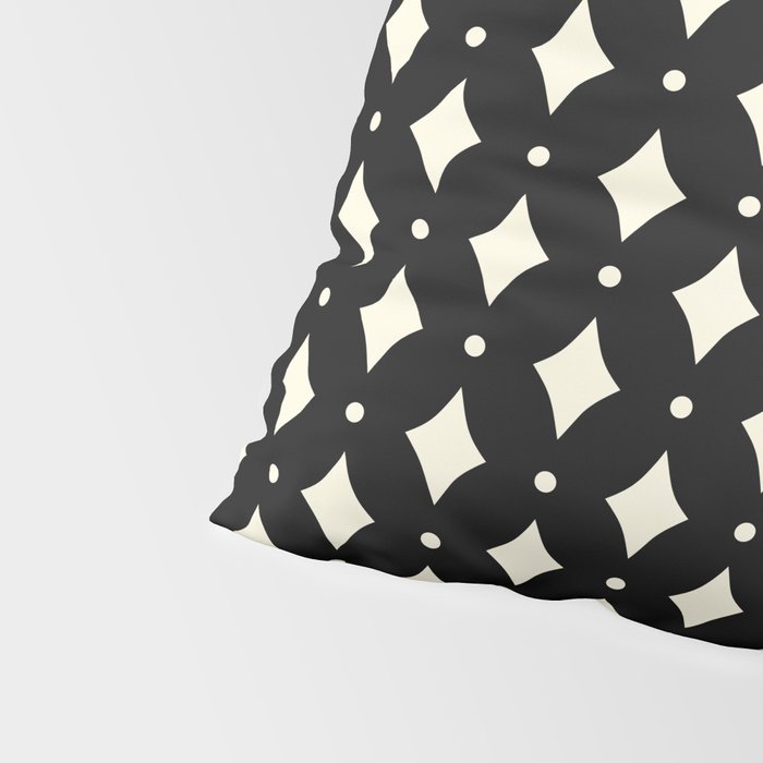 Vintage Stars IX Black and White Pillow Sham Gallery Image 4