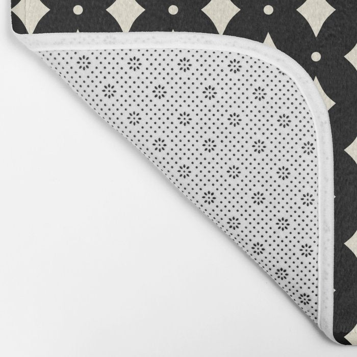 Vintage Stars IX Black and White Bath Mat Gallery Image 2