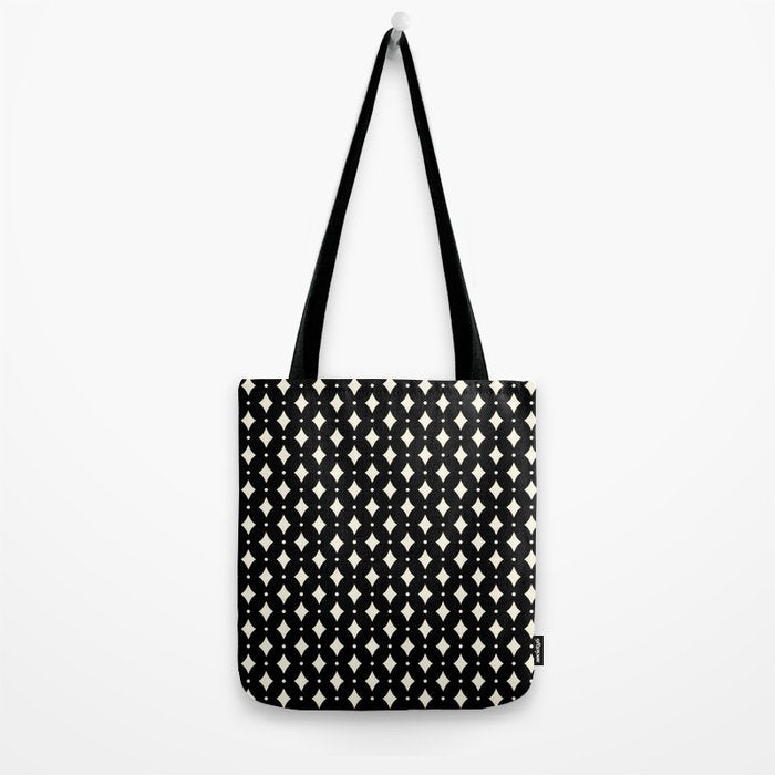 Vintage Stars IX Black and White Tote Bag Gallery Image 2