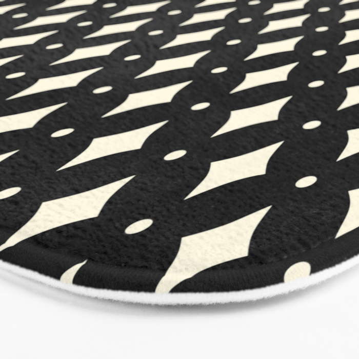 Vintage Stars IX Black and White Bath Mat Gallery Image 3