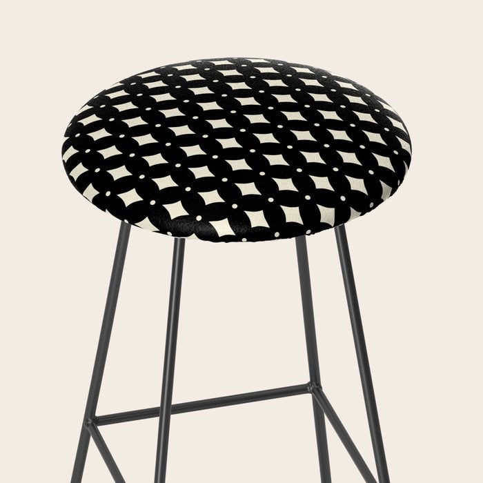 Vintage Stars IX Black and White Stool Gallery Image 2