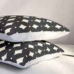 Vintage Stars IX Black and White Pillow Sham Gallery Image 3