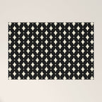 Vintage Stars IX Black and White Welcome Mat Gallery Image 1