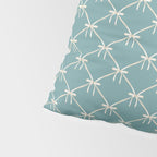 Bows & Ribbons Pattern LIV Teal Green Pillow Sham Gallery Image 4
