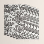 Antique 18th Century French Vintage Toile de Jouy Black & White Wrapping Paper Gallery Image 3
