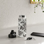 Antique 18th Century French Vintage Toile de Jouy Black & White Water Bottle Gallery Image 4