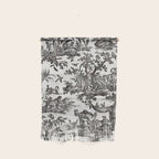 Antique 18th Century French Vintage Toile de Jouy Black & White Wall Hanging Gallery Image 1