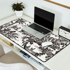Antique 18th Century French Vintage Toile de Jouy Black & White Desk Mat Gallery Image 2