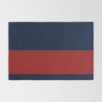 Navy Bold Red Stripe Rug Gallery Image 2