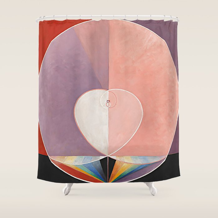 The Dove No 13 Group X by Hilma af Klint Shower Curtain Gallery Image 1