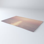 Golden Sunset - Aerial Ocean - Rose Pink Sky - Horizon - Sea Travel photography by Ingrid Beddoes Rug Gallery Image 3
