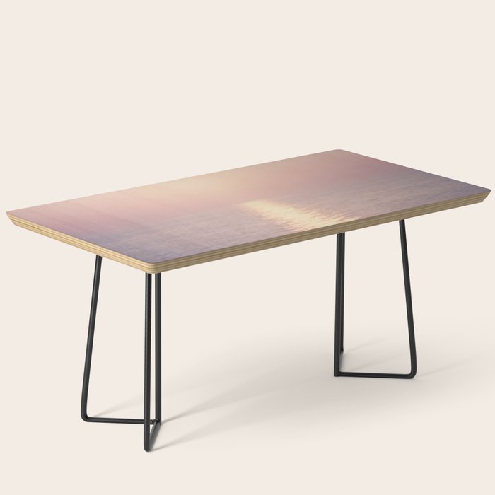 Golden Sunset - Aerial Ocean - Rose Pink Sky - Horizon - Sea Travel photography by Ingrid Beddoes Coffee Table Gallery Image 1