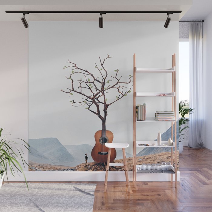 Guitar Tree Wall Mural Gallery Image 1