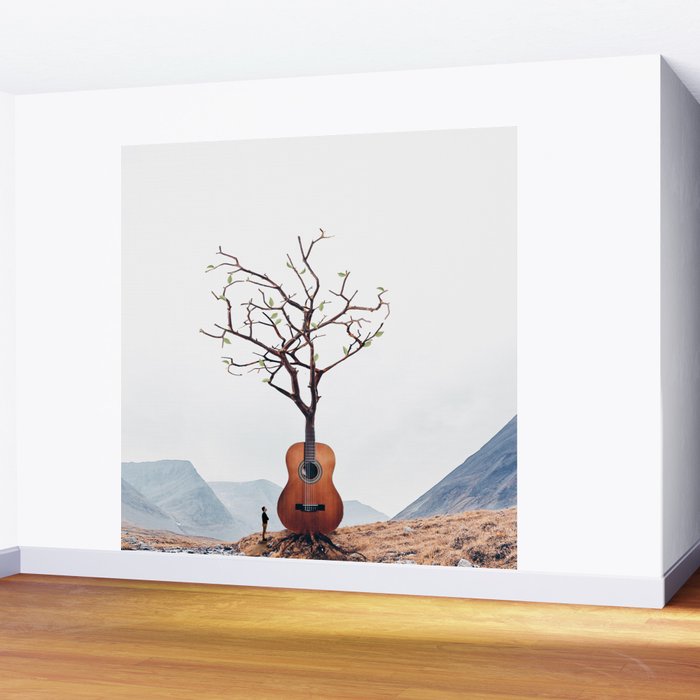 Guitar Tree Wall Mural Gallery Image 2