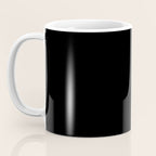 Stripe Black and Cream Half Half Minimal Modern Color Block Pattern Coffee Mug Gallery Image 3