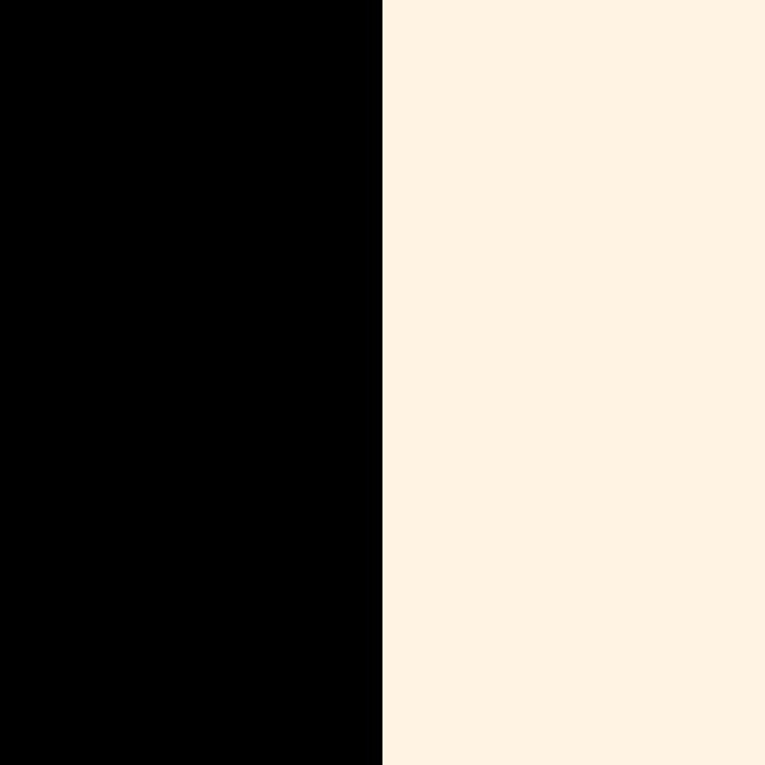 Stripe Black and Cream Half Half Minimal Modern Color Block Pattern Coffee Mug Gallery Image 2
