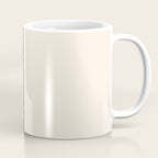 Stripe Black and Cream Half Half Minimal Modern Color Block Pattern Coffee Mug Gallery Image 1