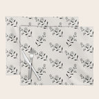 Abstract Rose Pattern - Black and Ivory Placemat Gallery Image 1