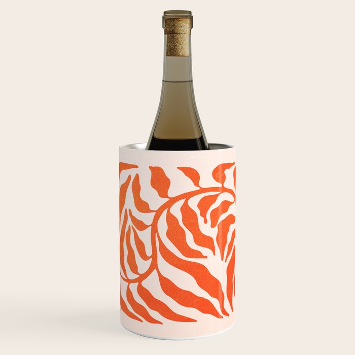 Funky Fern: Orange Peach Edition Wine Chiller Gallery Image 1