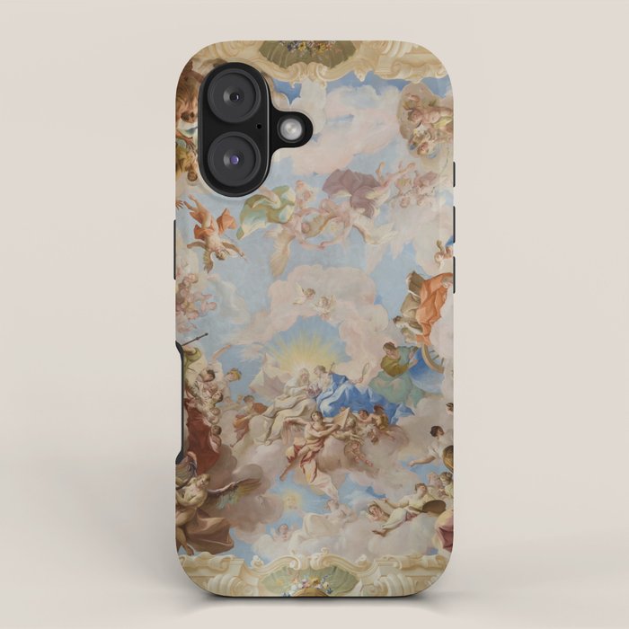 Ceiling Fresco Altenburg Abbey Mural Baroque Painting - The Harmony of Religion and Science iPhone Case Gallery Image 1