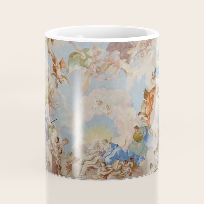 Ceiling Fresco Altenburg Abbey Mural Baroque Painting - The Harmony of Religion and Science Coffee Mug Gallery Image 4