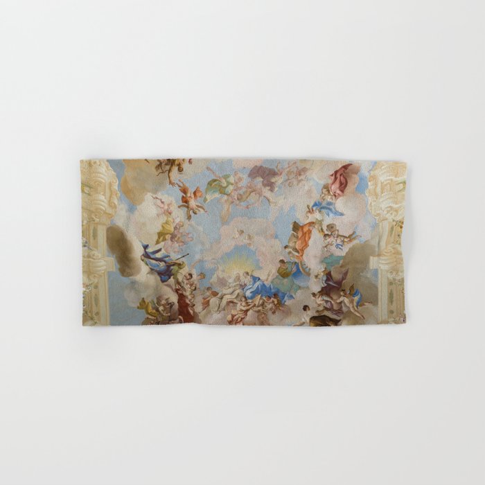 Ceiling Fresco Altenburg Abbey Mural Baroque Painting - The Harmony of Religion and Science Bath Towel Gallery Image 1