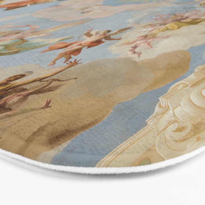 Ceiling Fresco Altenburg Abbey Mural Baroque Painting - The Harmony of Religion and Science Bath Mat Gallery Image 3