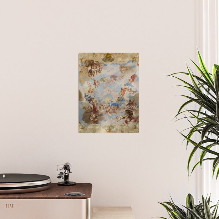 Ceiling Fresco Altenburg Abbey Mural Baroque Painting - The Harmony of Religion and Science Poster Gallery Image 2