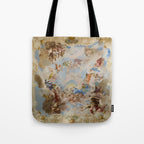 Ceiling Fresco Altenburg Abbey Mural Baroque Painting - The Harmony of Religion and Science Tote Bag Gallery Image 1
