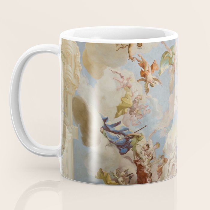 Ceiling Fresco Altenburg Abbey Mural Baroque Painting - The Harmony of Religion and Science Coffee Mug Gallery Image 3