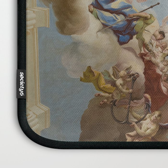 Ceiling Fresco Altenburg Abbey Mural Baroque Painting - The Harmony of Religion and Science Laptop Sleeve Gallery Image 3